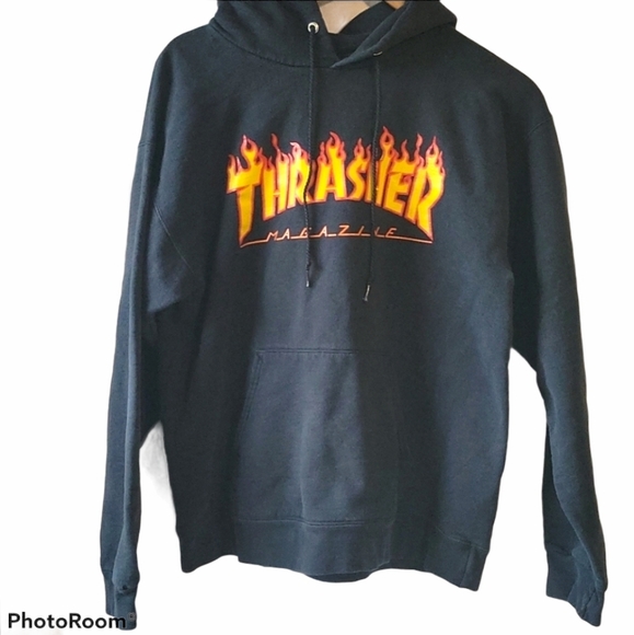 Thrasher Other - Thrasher Magazine black graphic hoodie